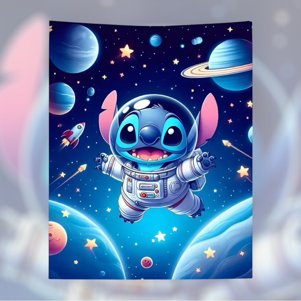 NIB Stitch Fleece Blanket